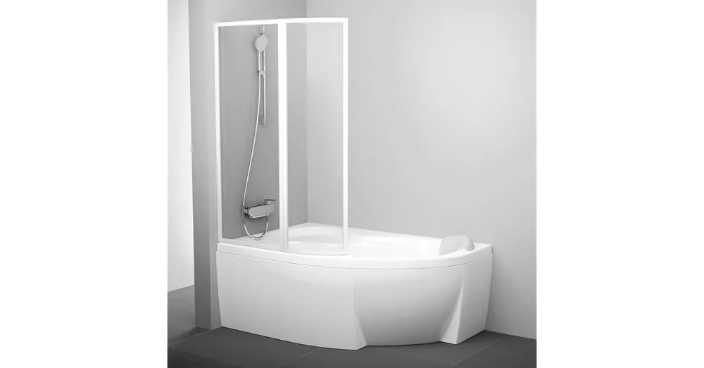 Akciós ár Ravak Supernova VSK2 Rosa 150 Kádparaván 150 cm balos,fehér,Transparent 76L80100Z1