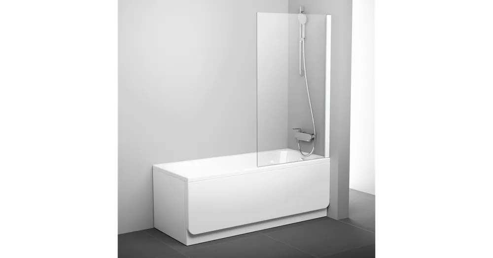 Legnépszerűbb Ravak Pivot PVS1 kádparaván 80x140 fehér transparent 79840100Z1