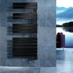 Legkelendőbb Arezzo Horizont Black 1355x50mm törölközőszárítós radiátor AR-HB13555