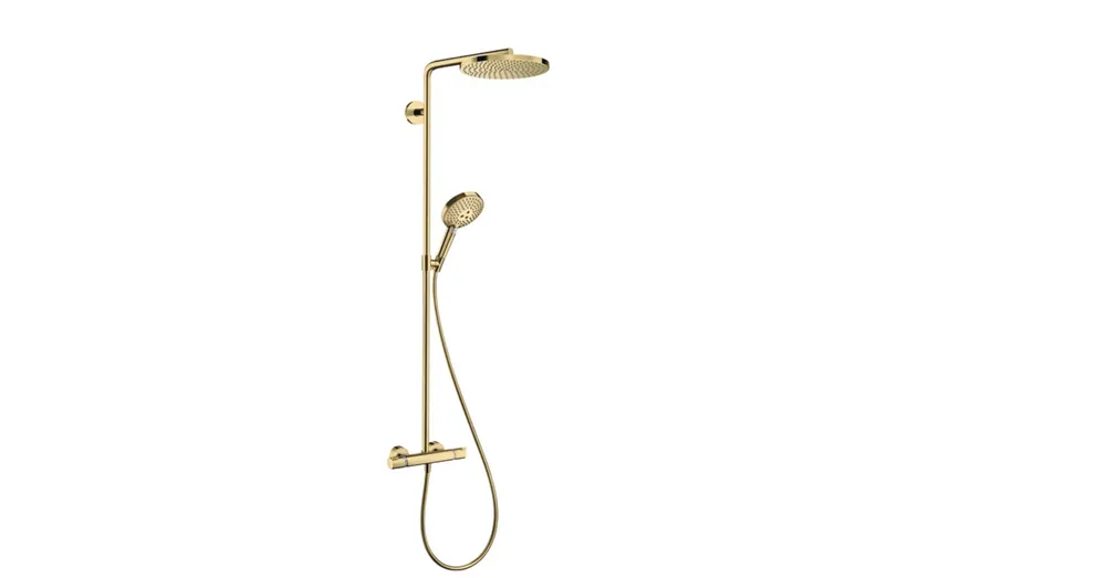 Azonnal elérhető Hansgrohe Raindance Select S Showerpipe 240 1jet termosztátos zuhanyrendszer, polírozott arany hatású 27633990