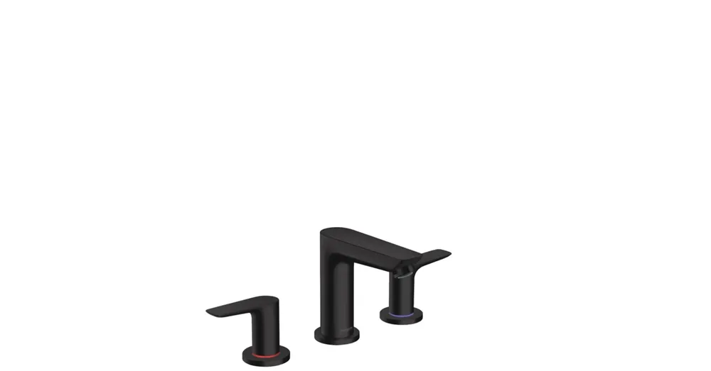 Azonnal elérhető Hansgrohe Talis E 3-lyukú mosdócsaptelep automata lefolyó-garnitúrával matt fekete 71733670
