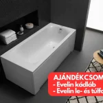 Kolpa-San Evelin Bathtub 170x70 fürdőkád 593340 Újdonság