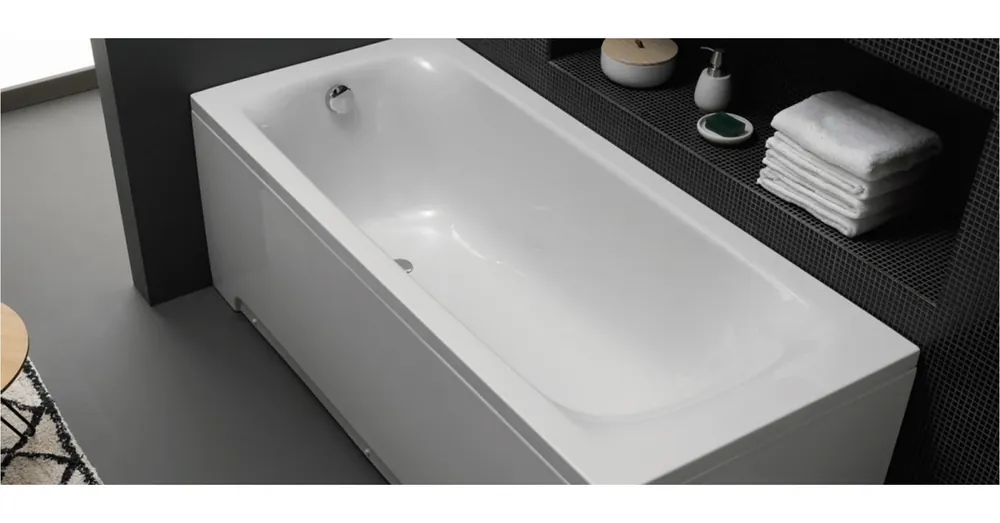 Nézd meg most Kolpa-San Evelin Bathtub 170x75/MO-1 Előlapos fürdőkád vízmasszázs rendszerrel 576480