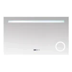 Wellis Rodos 120x70 cm fürdőszobai tükör LED világítással, kijelzővel WB00326 Azonnal elérhető
