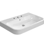 Legkelendőbb Duravit Happy D.2 65x50,5 cm bútorral aláépíthető mosdó csiszolt csaplyuk nélkül 2318650028