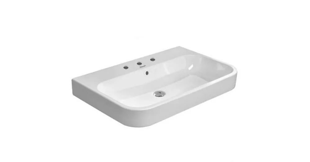 Legkelendőbb Duravit Happy D.2 65x50,5 cm bútorral aláépíthető mosdó csiszolt csaplyuk nélkül 2318650028