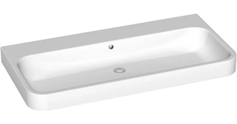 Kiárusítás Duravit Happy D.2 120x50,5 cm bútorral aláépíthető mosdó csaplyuk nélkül 2318120060