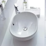 Árcsökkenés Duravit Bathroom_Foster 49,5x35 cm-es ráültethető mosdó WonderGliss felülettel (03355000001)