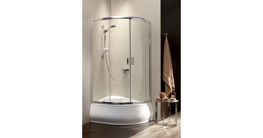 Népszerű Radaway Premium Plus E1700 A120x90/170 asszimetrikus íves zuhanykabin (30483-01-01N)