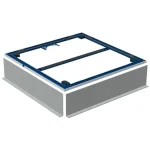 Prémium Geberit Setaplano szerelőkeret zuhanyfelületekhez, 80x100 cm, 4 lábbal 154.462.00.1