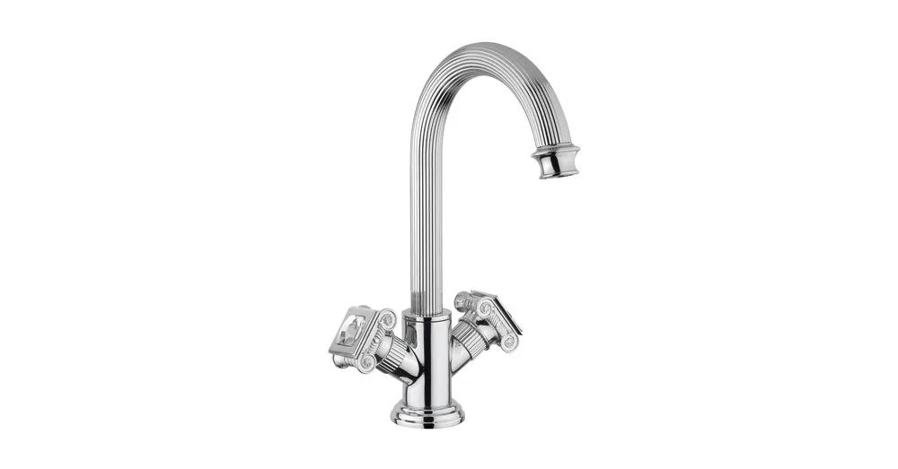 Vásárlói kedvenc Bugnatese Olympia 8434KCR Mosdócsaptelep leeresztővel swarovski fogantyúval CR / KRÓM