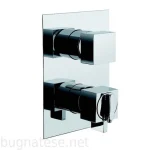 Outlet Bugnatese Tetris fal alatti termosztátos 3 állású zuhanycsaptelep, króm, 9153CR