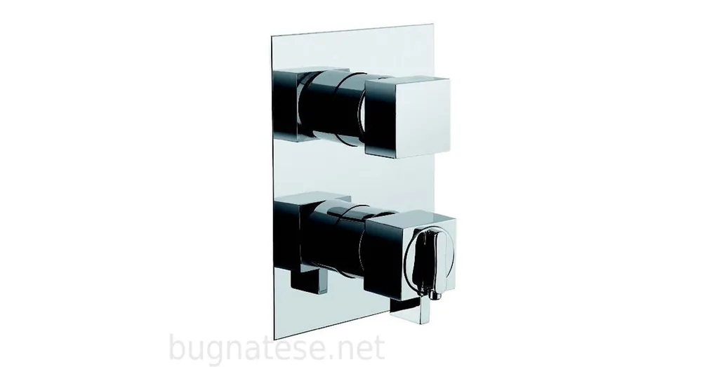 Outlet Bugnatese Tetris fal alatti termosztátos 3 állású zuhanycsaptelep, króm, 9153CR