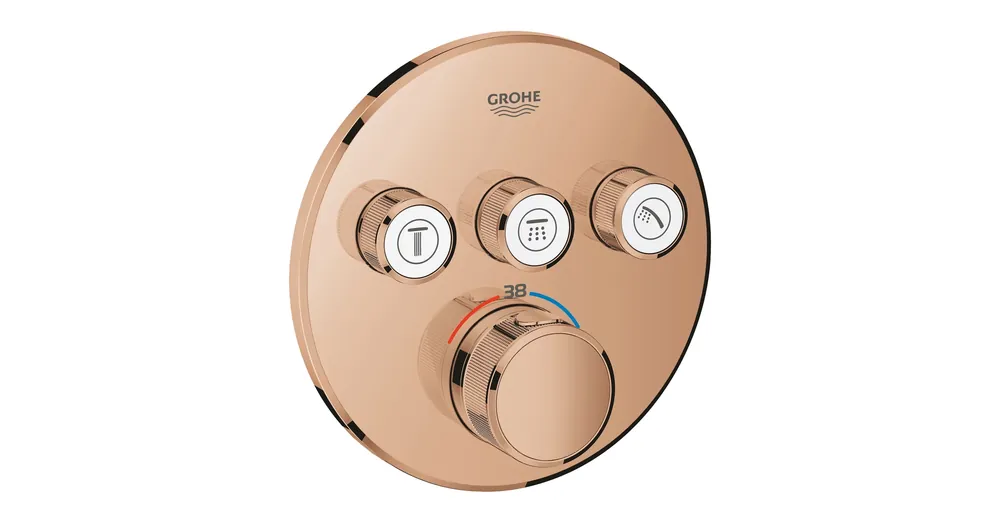 Grohe Grohtherm SmartControl Termosztát falsík mögötti telepítéshez, 3 fogyasztóra 29121DA0 Expressz kézbesítés