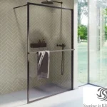 Rendeld meg most Riho Walk-In Lucid GD400 90 cm-es matt fekete zuhanyfal G005025121