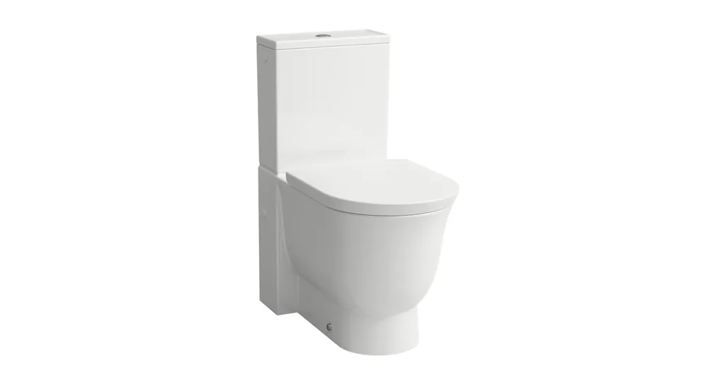 Árcsökkenés LAUFEN THE NEW CLASSIC Álló kombi-WC, mélyöblítésű, perem nélküli, Fehér LCC bevonattal H8248584000001