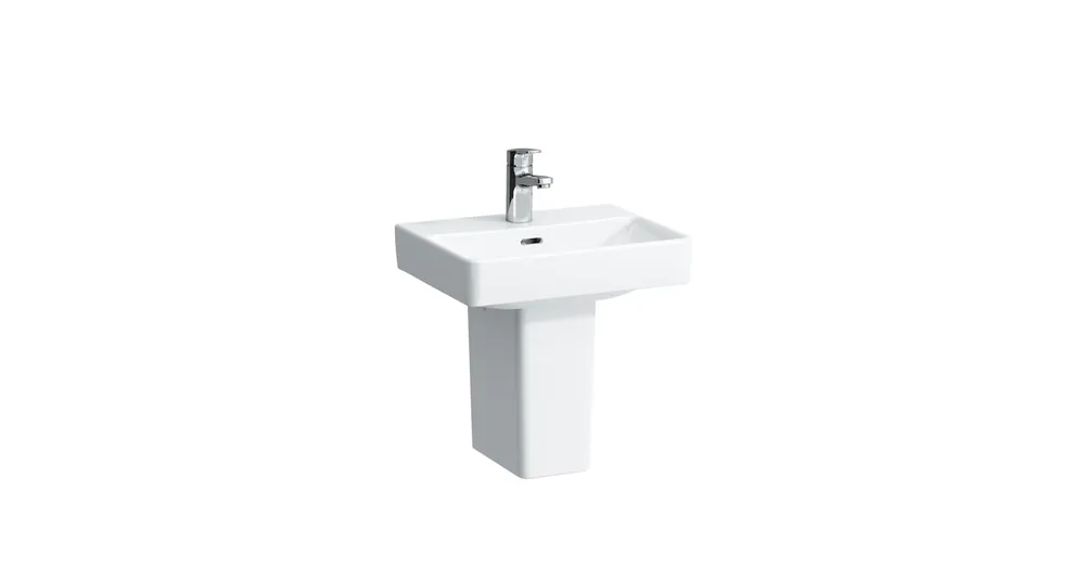 LAUFEN PRO S Kézmosó egy csaplyuk, középen , Fehér LCC bevonattal H8159614001041 Legjobb ár