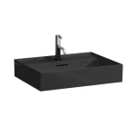 Outlet LAUFEN KARTELL BY LAUFEN Mosdó, alsó felülete csiszolt egy csaplyuk, középen , Fényes fekete H8163330201041