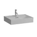Szuper ajánlat LAUFEN KARTELL BY LAUFEN Mosdó, alsó felülete csiszolt egy csaplyuk, középen , Matt szürke H8163337591041