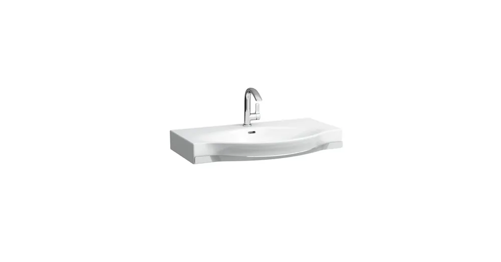 LAUFEN PALACE Ráépíthető mosdó, törölközőtartóval egy csaplyuk, középen , Fehér H8127020001041 Biztonságos fizetés
