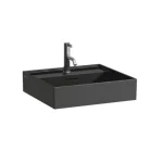 Vásárlói kedvenc LAUFEN KARTELL BY LAUFEN Mosdó, alsó felülete csiszolt egy csaplyuk, középen , Graphite matt H8163327581041