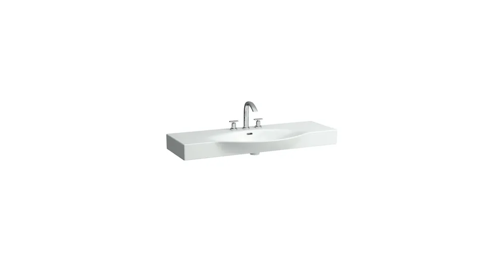 LAUFEN PALACE Ráépíthető mosdó, törölközőtartó nélkül csaplyukkal , Fehér H8117040001081 Vedd meg most