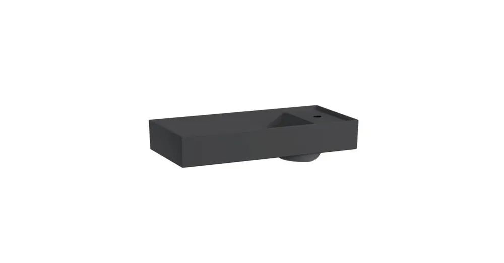 LAUFEN KARTELL BY LAUFEN Mosdó tál túlfolyónyílás nélkül, csaplyuk nélkül , Graphite matt H8123327581121 Expressz kézbesítés