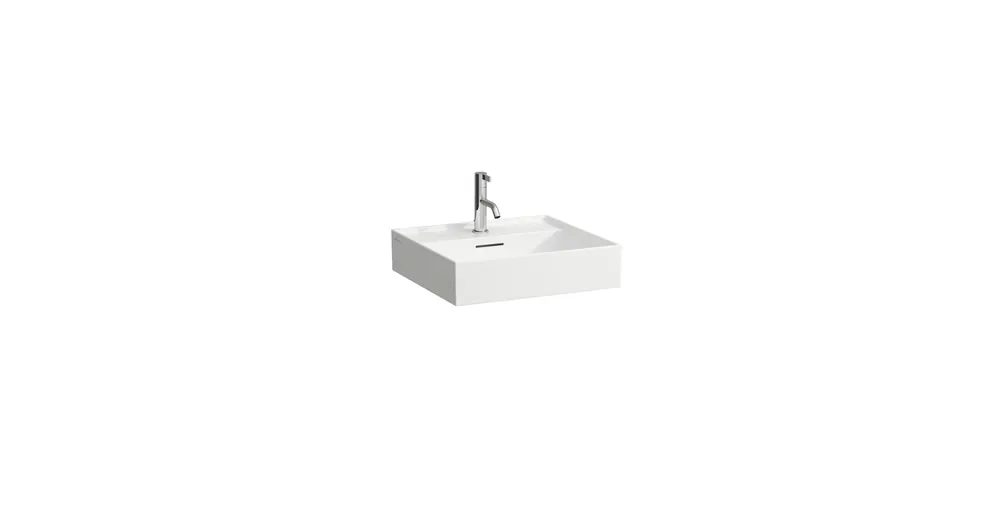 Kedvezményes ár LAUFEN KARTELL BY LAUFEN Mosdó, alsó felülete csiszolt csaplyuk nélkül , Matt fehér H8163327571091