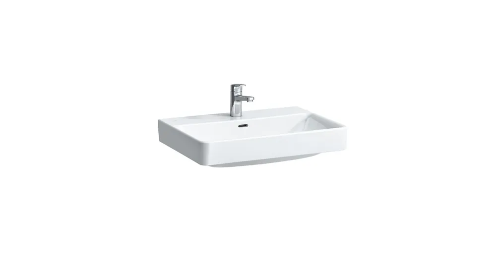 LAUFEN PRO S Mosdótál, alsó felülete csiszolt csaplyuk nélkül , Fehér LCC bevonattal H8169644001091 Szezonális akció