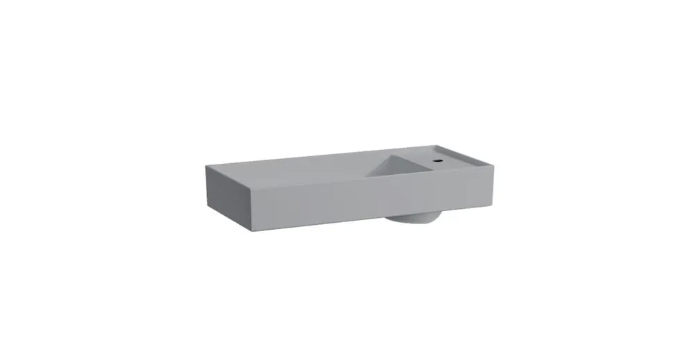 LAUFEN KARTELL BY LAUFEN Mosdó tál három csaplyukkal, túlfolyónyílás nélkül , Matt szürke H8123327591581 Kiárusítás