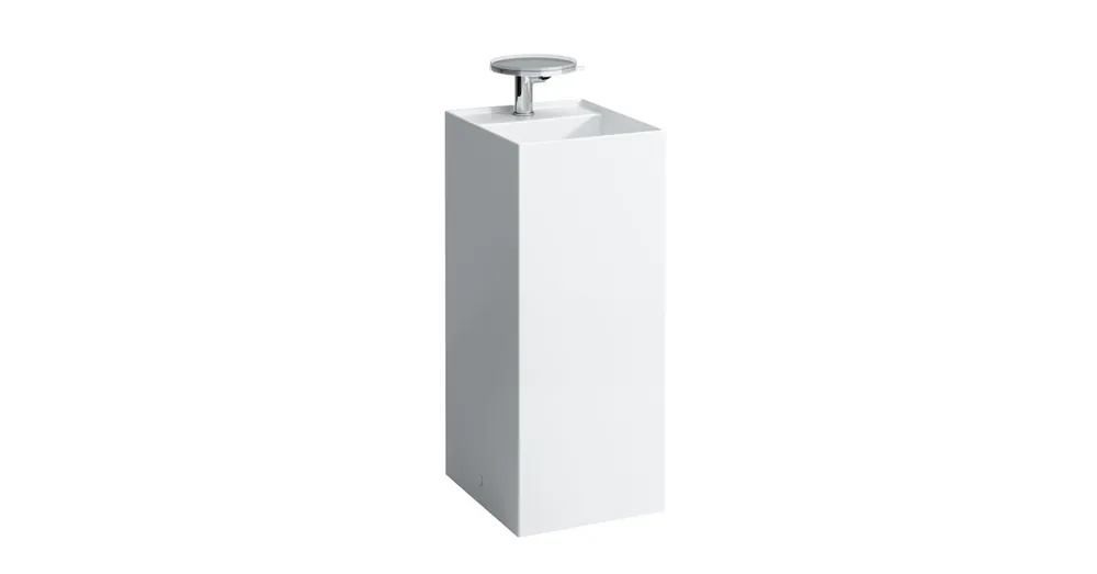 Kedvezmény LAUFEN KARTELL BY LAUFEN Szabadon álló mosdó, speciális rejtett lefolyóval egy csaplyuk, egy nyílás jobb oldalon elektronikus vezérlő szelep részére, túlfolyónyílás nélkül , Fehér LCC bevonattal H8113314008151