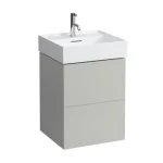 Utolsó esély LAUFEN KARTELL BY LAUFEN Alsószekrény két fiókkal, fiókelosztóval, 810332 mosdóhoz, Kavics szürke 48X60X45 - H4075090336411