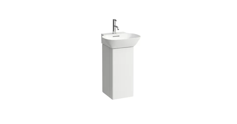 LAUFEN INO Alsószekrény, egy ajtós, jobbos, 815301 mosdóhoz, Matt fehér 28X60.5X31 - H4253020301701 Expressz kézbesítés