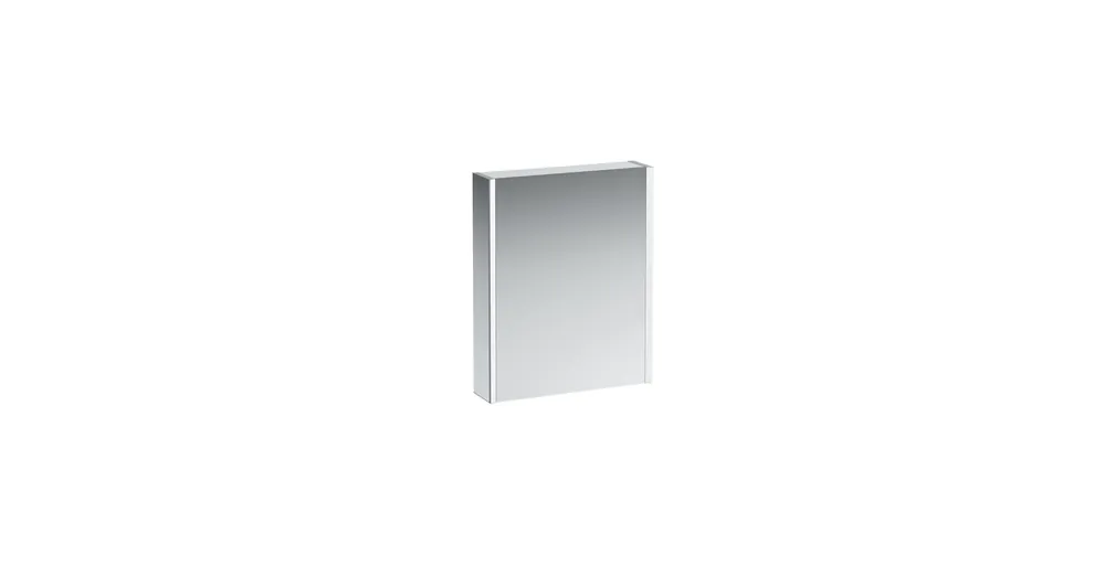 Kiárusítás LAUFEN FRAME 25 Tükrös szekrény, alumínium, 1 kétoldalas tükrös ajtó, 2 LED világító elemmel H4084019001441