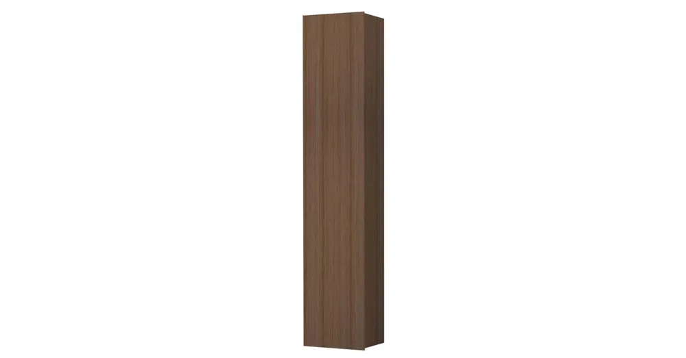 Szuper akció LAUFEN INO Magas szekrény anyaga aluminium, 1 ajtóval bal zsanéros, 5 polccal mind a szekrényben, mind az ajtóban, Sötét dió 36X180X30.5 - H4254510301711
