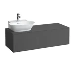 Utolsó esély LAUFEN THE NEW CLASSIC Alsószekrény, 1 fiók, kivágással bal oldalon, illeszthető a 816852 mosdóhoz, Traffic Grey 120X34.5X45.5 - H4060850856271