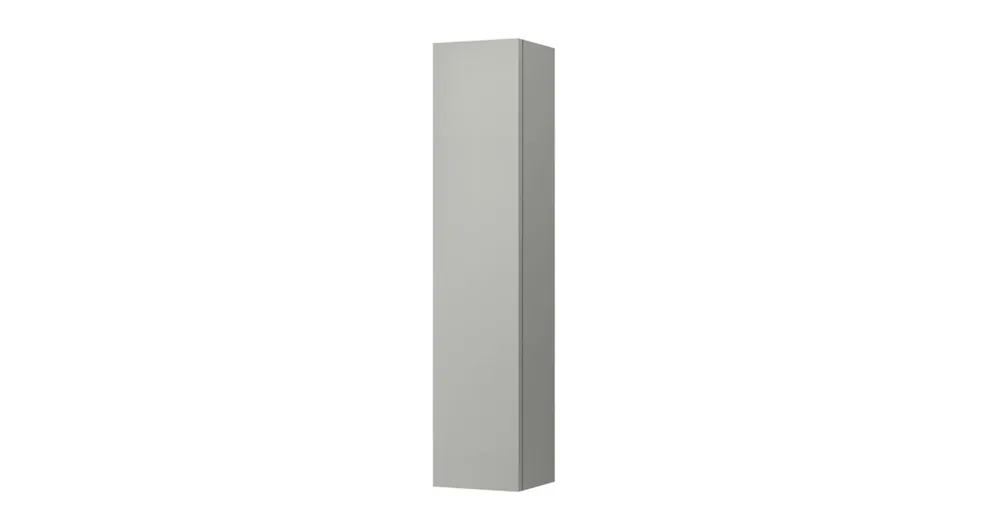 Kedvezményes ár LAUFEN KARTELL BY LAUFEN Magas szekrény 1 ajtóval, bal oldali zsanérral, 4 üvegpolccal, Kavics szürke 35X165X34 - H4082870336411