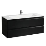 Vedd meg online LAUFEN PRO S Mosdó és alsószekrény kombináció, két fiókkal és a 861967 helytakarékos szifonnal, Wenge 120X54.5X50 - H8619674231041