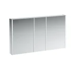 Vedd meg online LAUFEN FRAME 25 Tükrös szekrény, alumínium, 3 kétoldalas tükrös ajtó 130X75X15 - H4087749001441