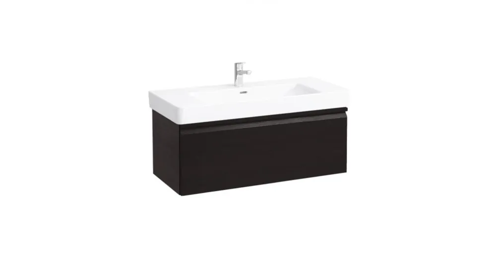 LAUFEN PRO S Alsószekrény és finoman záródó mechanizmussal, 813966 tip. mosdóhoz, 1 fiókkal és belső fiókkal, Wenge 101X39X45 - H4835520964231 Szezonális akció