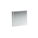 Vásárlói kedvenc LAUFEN FRAME 25 Tükrös szekrény, alumínium, 2 kétoldalas tükrös ajtó, 2 LED világító elemmel H4085239001441