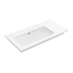 Villeroy and Boch Venticello 100x50 cm beépíthető aszimmetrikus mosdó, 1 csaplyukkal, balos CeramicPlus felülettel 4134L1R1 Akciós ár