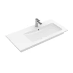 Villeroy and Boch Venticello 100x50 cm beépíthető aszimmetrikus mosdó, 1 csaplyukkal, jobbos CeramicPlus felülettel 4134R1R1 Különleges ajánlat
