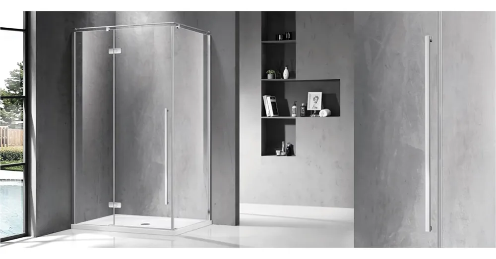 Gyors kiszállítás Wellis Sorrento Plus 100 1 nyílóajtós szögletes zuhanykabin Balos - Easy Clean bevonattal WC00501