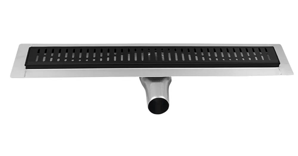 Népszerű SAPHO GELCO MANUS INOX padlóösszefolyó ONDA rosttal, 1150x130x55mm, fekete (GMO17B)