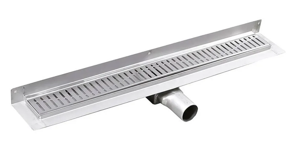 SAPHO GELCO MANUS INOX padlóösszefolyó ONDA rosttal, fal éléhez, 850x112x55mm (GMO24) Akció