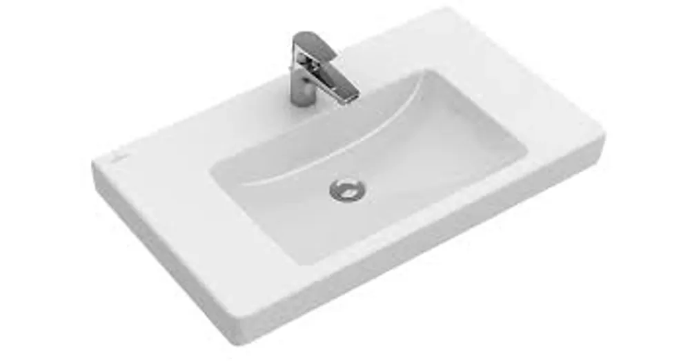 Akciós ár Villeroy & Boch Subway 2.0 100 x 47 cm-es beépíthető mosdó 1 csaplyukkal CeramicPlus felülettel - 71751GR1