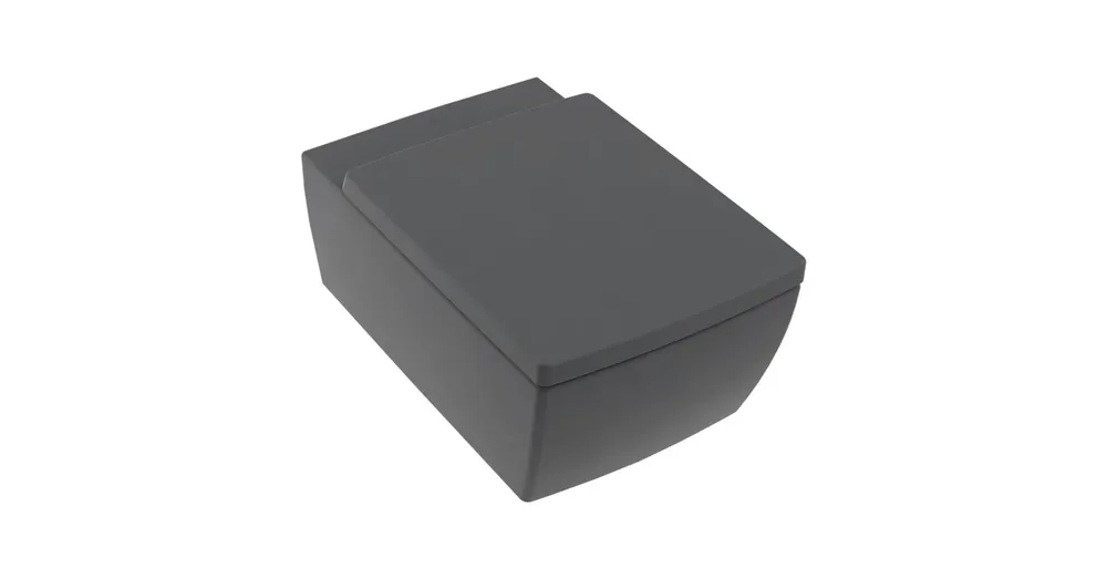Villeroy & Boch Memento 2.0 perem nélküli mélyöblítésű fali wc Graphite CeramicPlus felülettel - 4633R0I4 Legnépszerűbb