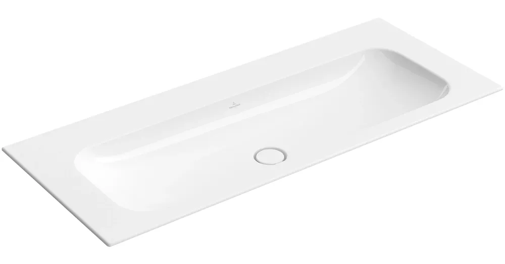 Kiárusítás Villeroy & Boch Finion 80 x 50 cm-es beépíthető mosdó CeramicPlus felülettel csaplyuk és túlfolyó nélkül - 416483R1
