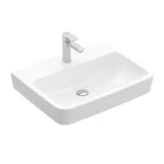 Villeroy & Boch O.Novo 65 x 46 cm-es mosdó 1 csaplyukkal CeramicPlus felülettel túlfolyó nélkül - 4A41KLR1 Kiárusítás